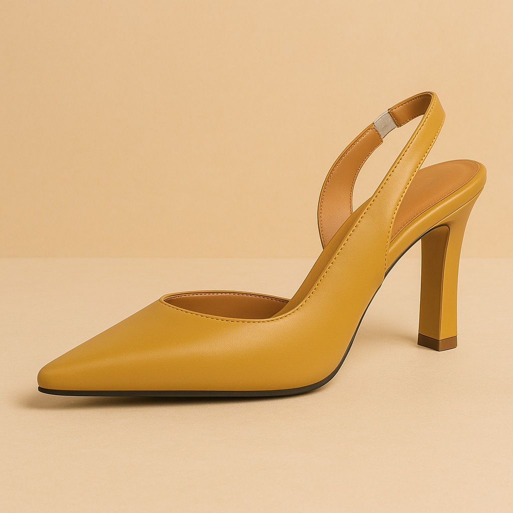 sandales talon haut femme, slingback 8,5 cm, chaussures élégantes soirée, sandales mode 2025, talon carré confortable, chaussures femme chic, sandales pour événements, sandales ouvertes femme, chaussures féminines mariage, sandales modernes femme