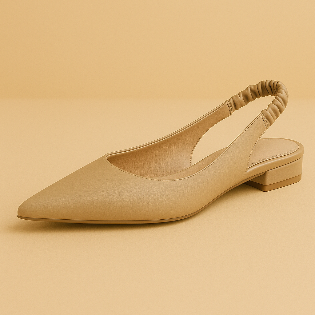 chaussures bureau cuir femme, slingback confort travail, escarpins cuir vachette, sandales bout pointu pro, chaussures femme bureau printemps, slingback talon bas cuir, chaussures élégantes confortables, sandales cuir véritable femme, chaussures formelles cuir naturel, escarpins de travail 2024