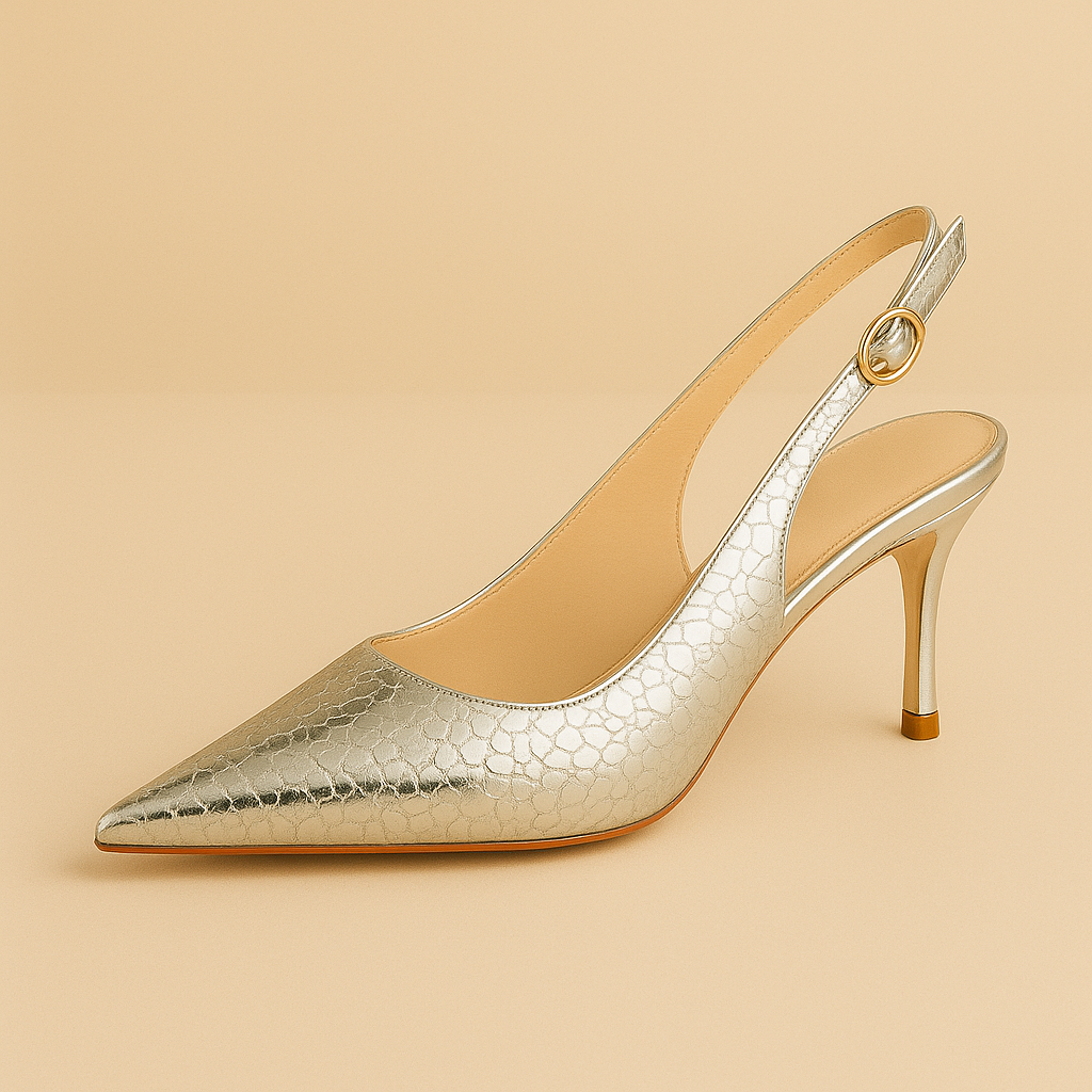 slingback brillante femme, sandales bling soirée, chaussures talon 5 cm élégantes, escarpins effet pierre, sandales bout pointu fête, chaussures femme scintillantes, sandales ouvertes arrière, chaussures confortables soirée, sandales chic 2024, escarpins slip-on femme