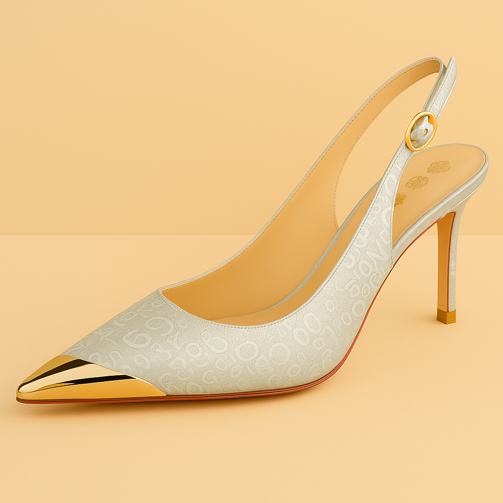 sandales satin femme, slingback talon aiguille 9 cm, chaussures soirée femme élégante, sandales bout métallique, escarpins satinés femme, chaussures de fête 2025, sandales talon haut mariage, sandales à boucle élégante, chaussures glamour femme, sandales couture femme