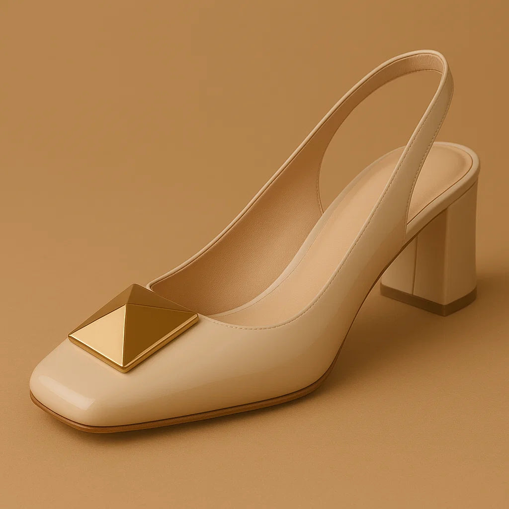 mules élégantes femme, slingback vernis imperméable, sandales classiques en cuir, escarpins mule soirée, chaussures femme talon 7 cm, sandales avec plateforme confort, chaussures bout pointu chic, sandales imperméables vernies, escarpins artisanaux femme, sandales soirée 2025 tendance